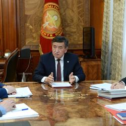 Президент Дамир Сагынбаев, Өткүрбек Жамшитов, Кашкар Жунушалиев, Бакир Таировдорду кабыл алды